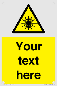 Custom Laser Hazard Sign